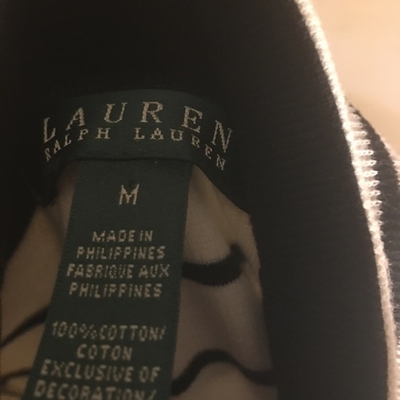 Blue and white striped ralph Lauren button top - Picture 5 of 5